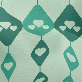 Heart Shaped Hanging Curtain Lightweight Performance Linen