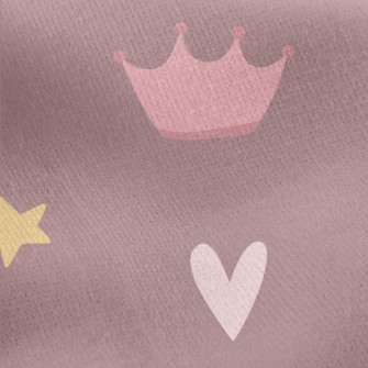 Little Princess Crown Jersey Backed Fleece