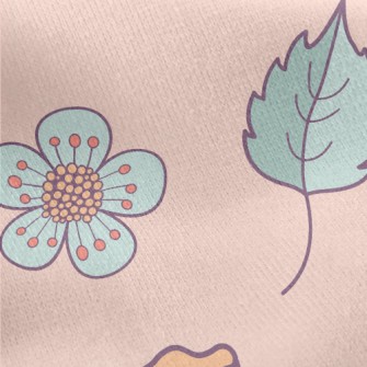 Pretty Chrysanthemum Flowers A Jersey Backed Fleece