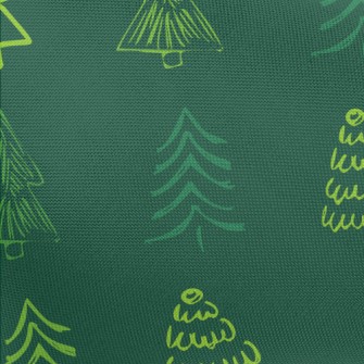Crayon Outline Christmas Tree Pongee