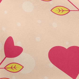 Heart Shaped Small Flowers Pongee