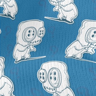 Scary Button Monster Stretch Jersey