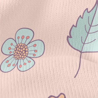 Pretty Chrysanthemum Flowers A Stretch Jersey