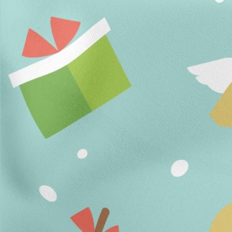 Christmas Tree Angel Lightweight Cotton Poplin