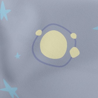 Cartoon Asteroid Lightweight Cotton Poplin