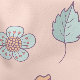Pretty Chrysanthemum Flowers A Lightweight Cotton Poplin