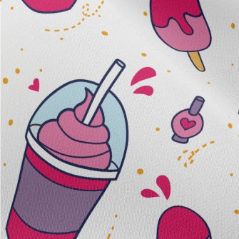 Strawberry Smoothie Popsicles Chiffon