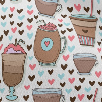A Variety Of Coffee Drinks Chiffon