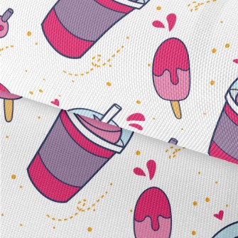Strawberry Smoothie Popsicles Waterproof Oxford