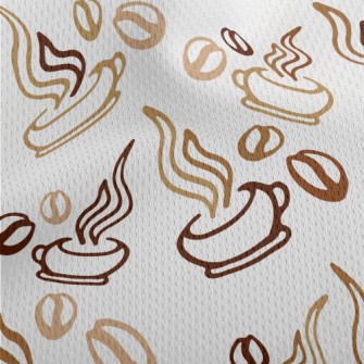 Hot Coffee Athletic Mesh Flat Back