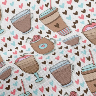 A Variety Of Coffee Drinks Performance Linen