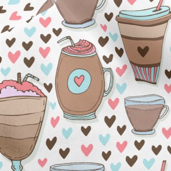 A Variety Of Coffee Drinks Micro Fleece
