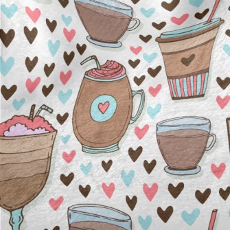 A Variety Of Coffee Drinks Minky
