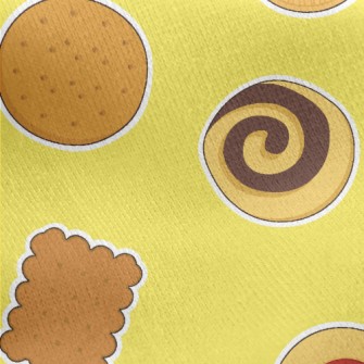Small Western-style Biscuits Jersey Backed Fleece