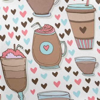 A Variety Of Coffee Drinks Pongee