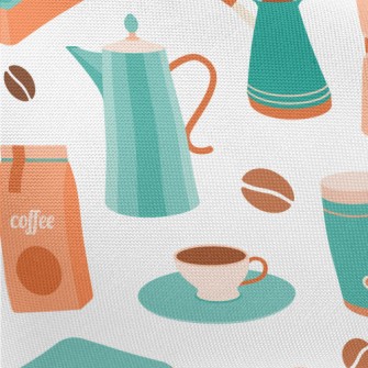 Fresh And Delicious Coffee Pongee