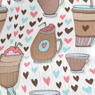 A Variety Of Coffee Drinks Stretch Jersey