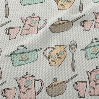 Country Style Tea Set Birdseye Piqué