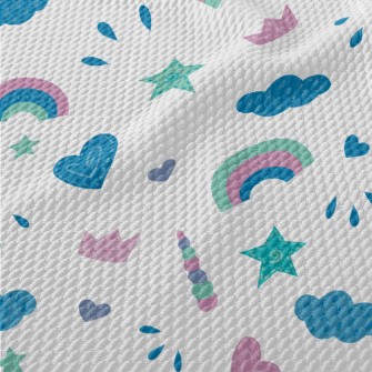 Crown Star Unicorn Birdseye Piqué