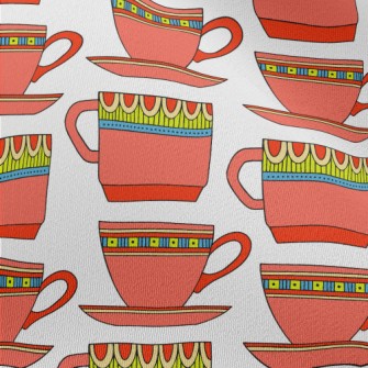 Ethnic Style Teacup Set Chiffon