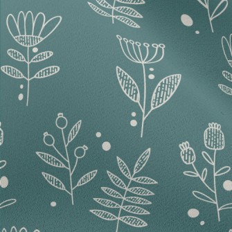 Simple Lines Flowers Chiffon