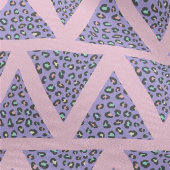 Triangle Colorful Leopard Prin Chiffon