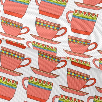 Ethnic Style Teacup Set Waterproof Oxford