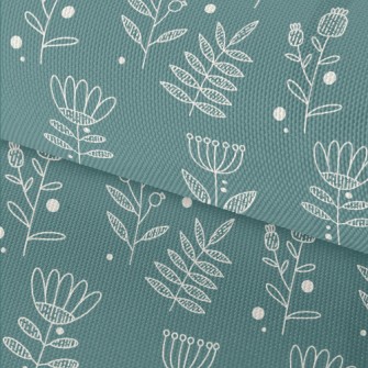 Simple Lines Flowers Waterproof Oxford