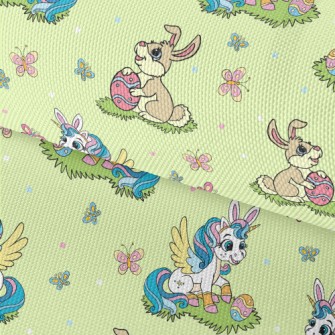 Rabbit And Unicorn Waterproof Oxford