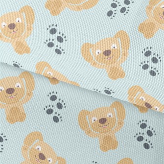 Big Eared Dog Footprints Waterproof Oxford