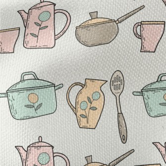 Country Style Tea Set Waterproof Canvas