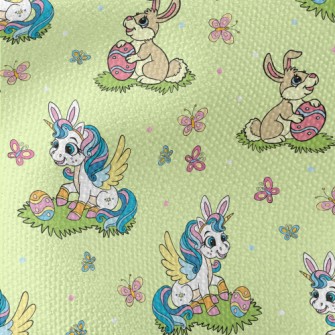 Rabbit And Unicorn Waterproof Canvas