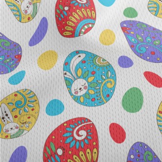 Exquisite Easter Eggs Athletic Mesh Flat Back