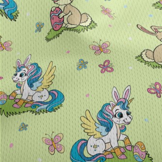 Rabbit And Unicorn Athletic Mesh Flat Back