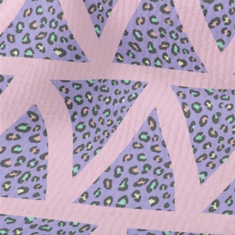 Triangle Colorful Leopard Prin Terry