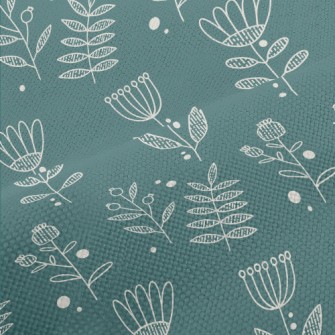Simple Lines Flowers Performance Linen
