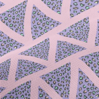 Triangle Colorful Leopard Prin Performance Linen