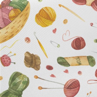 Watercolor Yarn Ball Twill