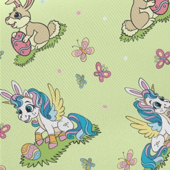 Rabbit And Unicorn Twill