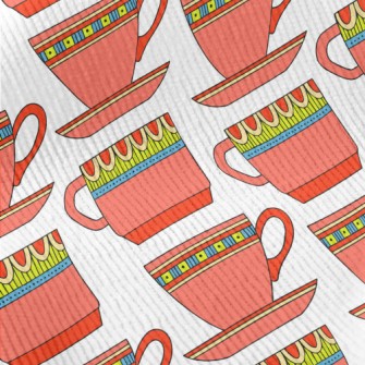 Ethnic Style Teacup Set Standard Corduroy