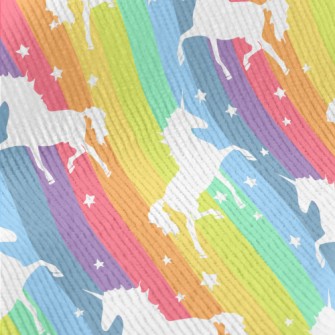 Rainbow Star Unicorn Standard Corduroy