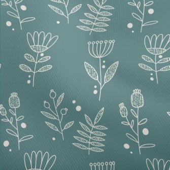 Simple Lines Flowers Dobby