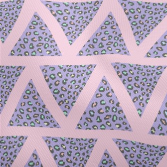 Triangle Colorful Leopard Prin Dobby
