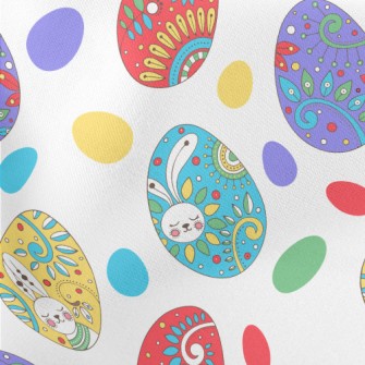 Exquisite Easter Eggs Stretch Ponte