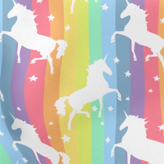 Rainbow Star Unicorn Stretch Ponte