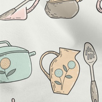 Country Style Tea Set Micro Fleece