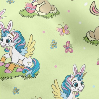 Rabbit And Unicorn Micro Fleece