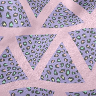 Triangle Colorful Leopard Prin Minky