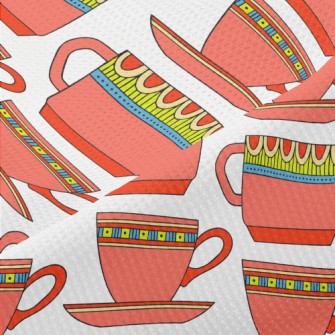 Ethnic Style Teacup Set Piqué
