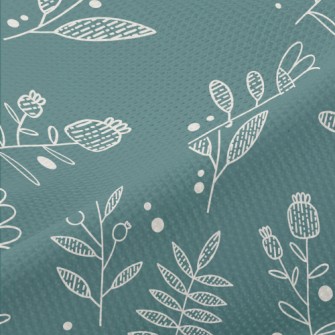 Simple Lines Flowers Piqué